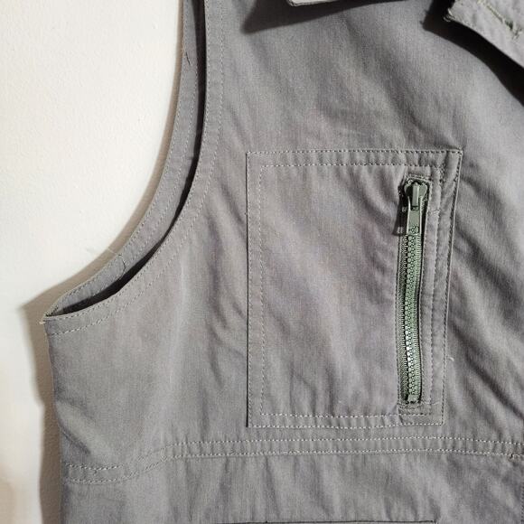 Vintage Cherokee Travel Gear safari button front cargo pocket vest womans size M - Picture 9 of 11